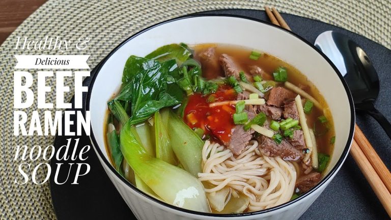 Easy homemade Beef Ramen Noodle restaurant grade Soup recipe