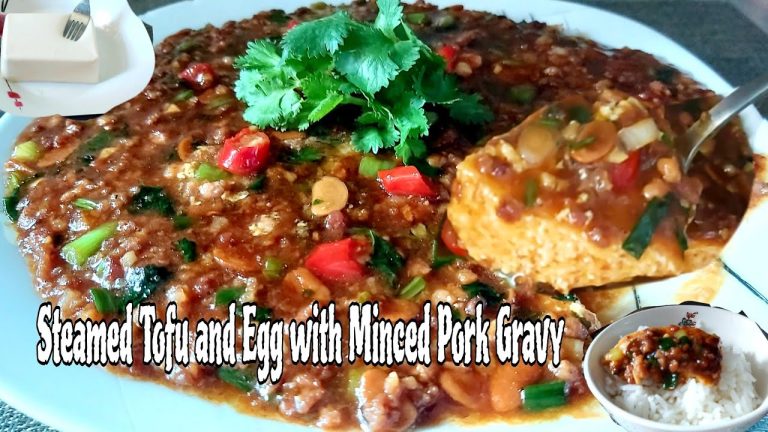 Tofu Recipe| Steamed Tofu and Egg with Minced Pork Recipe | Chinese Style | jhen frago