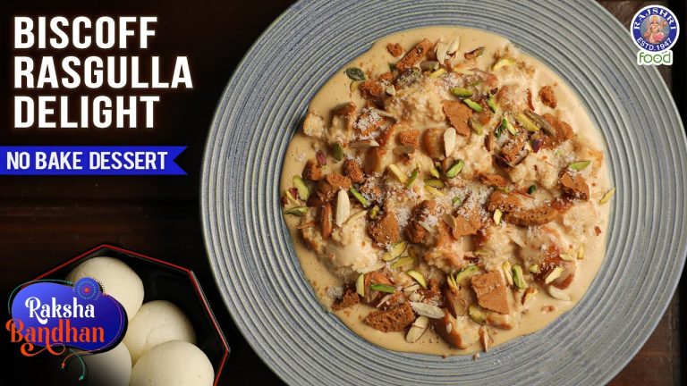 Easy No Bake Dessert Biscoff Rasgulla Delight | How to Make Rasgulla Pudding | Chef Ruchi Bharani