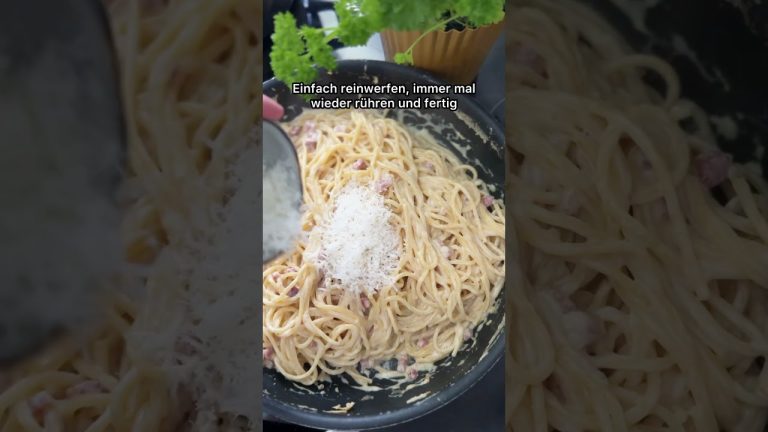 One Pot Spaghetti 🤩 mit Käse-Sahne-Sauce