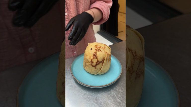 Crêpe glacée façon profiterole à partager #Shorts