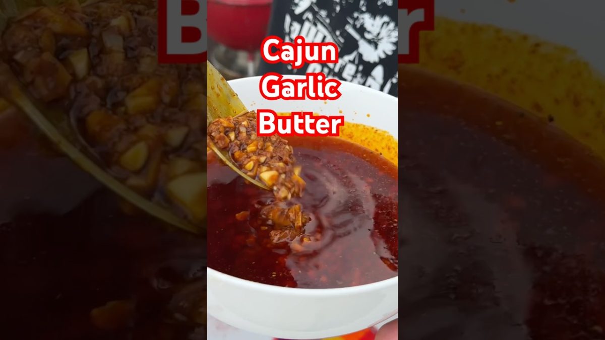 How to make Cajun garlic butter #seafood #shorts #food