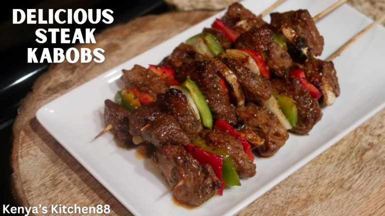 Juicy Steak Kabobs Recipe {Voice-Over} | Kenya’s Kitchen88