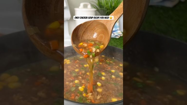 My Family goes crazy over this soup. Easiest Chicken Soup Recipe 😋