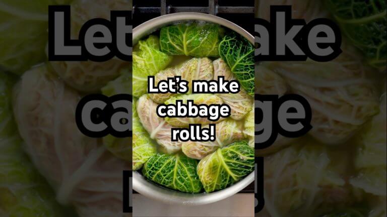 Gingery Cabbage Rolls With Pork and Rice. Full recipe in the description! #recipe #shorts