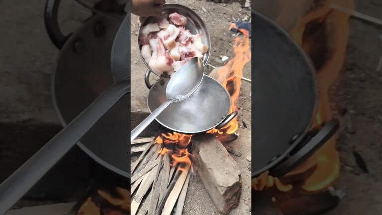 🤤Delicious pork curry. Pork recipe. Cooking Pork. Village style pork #porkcurry #porkrecipe #villboy