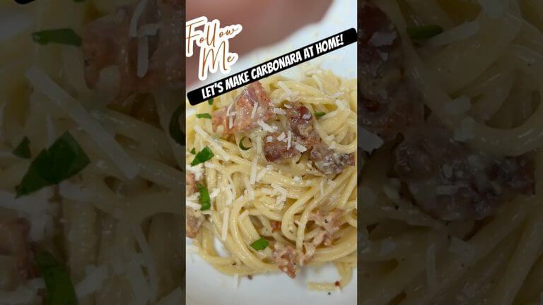 Pasta Carbonara Recipe l Italian l lets get cooking #carbonara #cooking