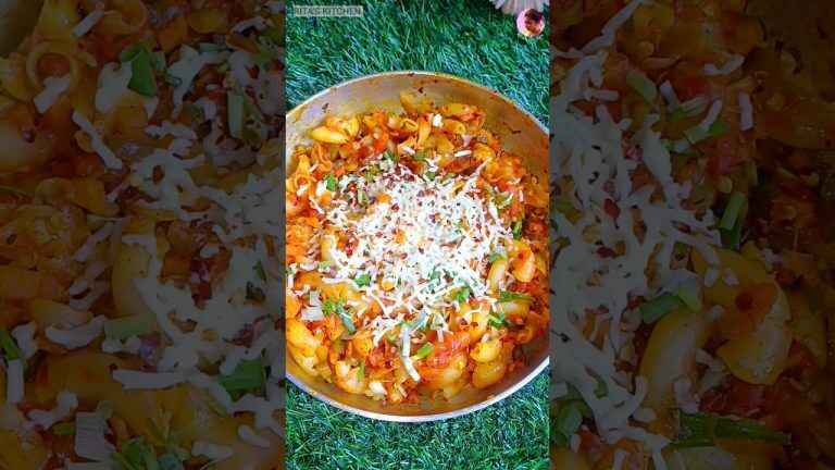 Desi Masala Pasta 🥰| #shorts #ritaskitchen #trending