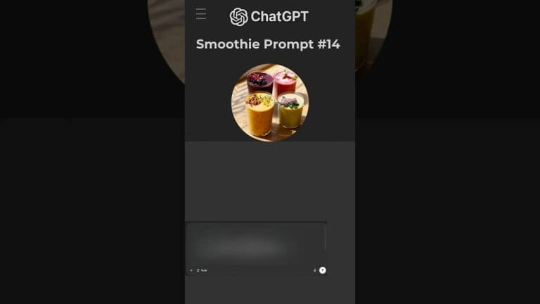 AI Prompt 14 for Smoothie Recipe #aiprompts #smoothierecipes #smoothierecipesforweightloss