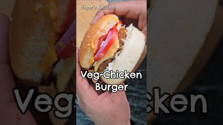 Veg-Chicken Burger #Shorts #Burger