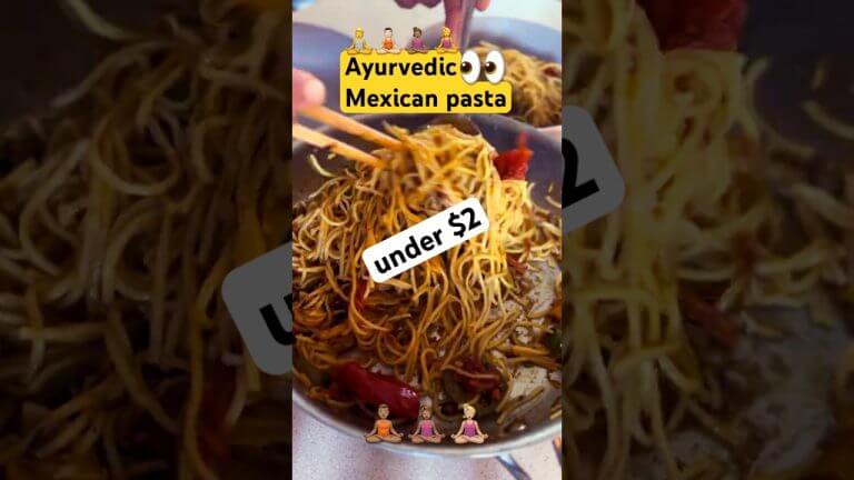Ayurvedic mexican pasta that’s actual yogic food (for all three doshas)