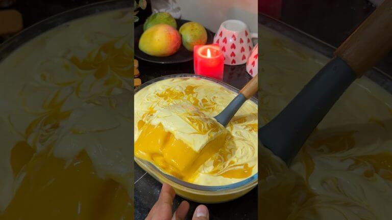 നിങ്ങൾ ചോദിച്ച Mango Pudding Recipe 🥭 Arabian Mango Pudding #shorts #mangopudding