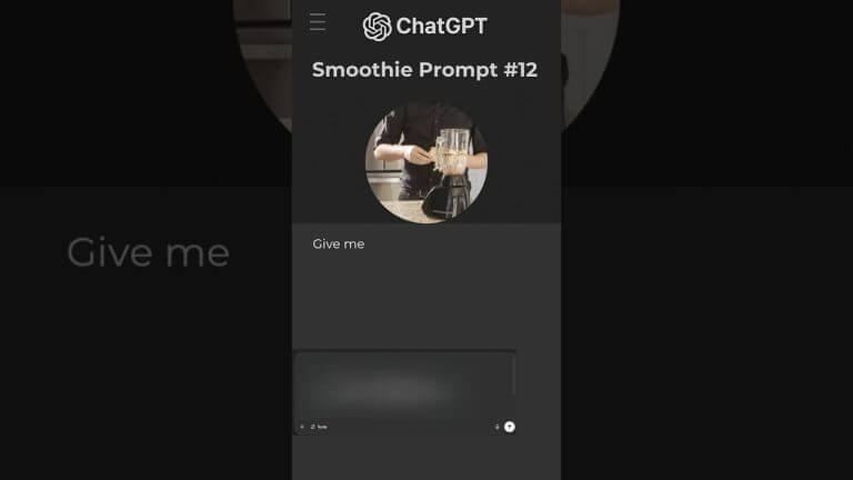 AI Prompt 12 for Smoothie Recipe #aiprompts #smoothierecipes #smoothierecipesforweightloss