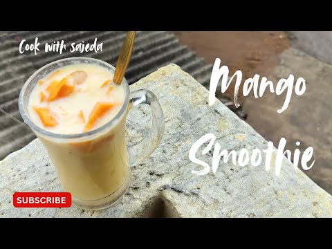 Mango 🥭 Smoothie 🥤🤤😋❤️ Summer Special 🏝️🥰#mangosmoothie #mangodrink #mangodessert #recipe #youtube