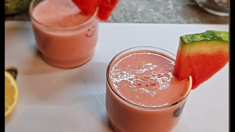 Healthy Watermelon Smoothie Recipe.