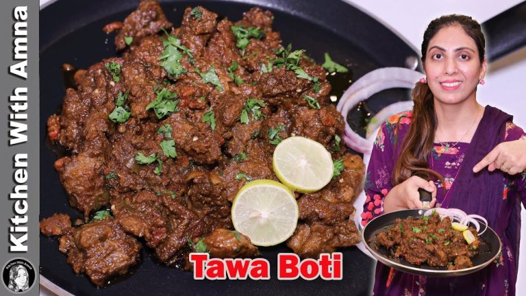Beef Chatkhara Tawa Boti l Unique Beef Recipe l Kitchen With Amna