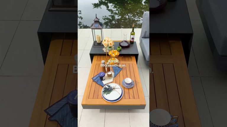 BBQ Season Outdoor Transformation #bbq #outdoorfurniture