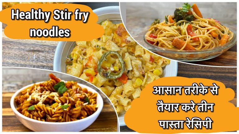 5 minutes recipes! Stir fry, white sauce pasta and red sauce pasta recipes! #howto #homemade#cooking