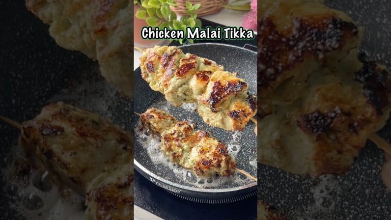 So TASTY..😋Chicken Malai Tikka you’ll lick your fingers till the END!#chickenmalaitikka#chickentikka