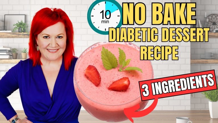 3 INGREDIENT Diabetic Dessert Recipe | 10 Minutes ONLY | NO BAKE, Easy Sugar Free Desserts