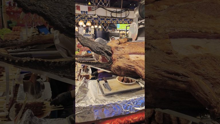 Thailand's Wildest BBQ: CROCODILE on a stick! 🐊