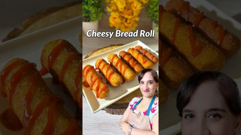 Trending Cheesy Bread Roll Recipe #bread #recipe #shorts