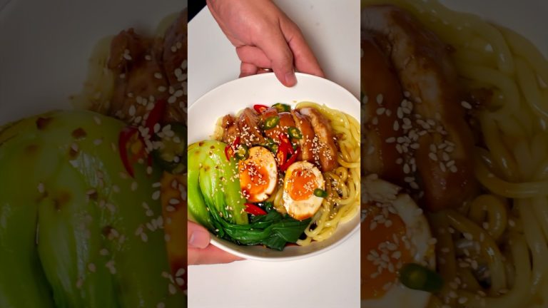 “Hong Kong Soy Chicken Noodles 🥢🍯”#cooking #shorts #recipe #asianfood