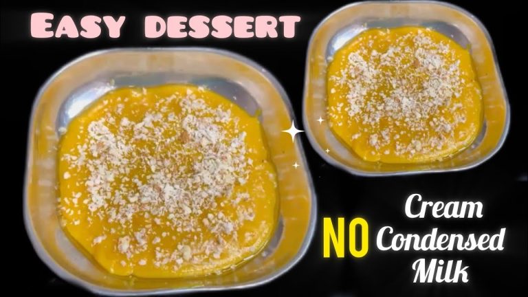 Mango sweet dish recipe | Easy Mango Dessert Recipe | Mango dessert recipe without condensed milk
