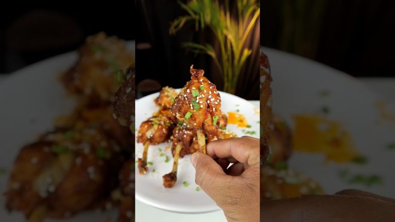 Crispy Chicken Lollipop Recipe 🍗 Restaurant Style #shorts #shortsfeed #cooking#trending#viral#recipe