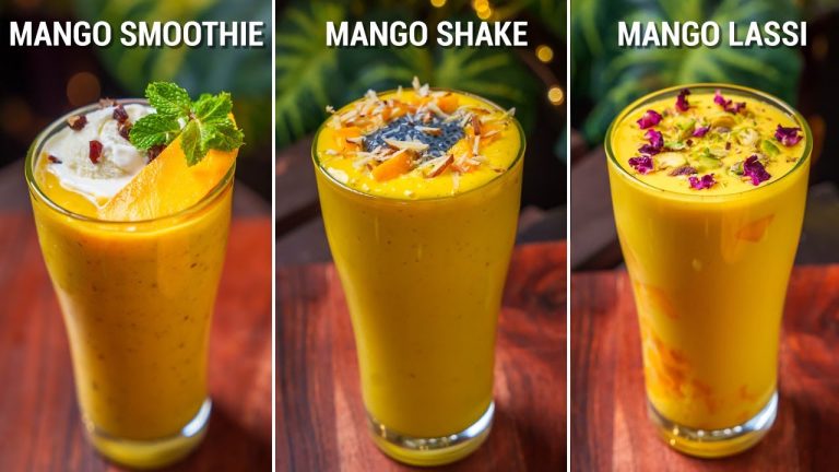 ৫ মিনিটে বানিয়েনিন এরম সহজ তিনটি আমের ড্রিঙ্কস | Mango Drinks Recipe Bangla | Atanur Rannaghar