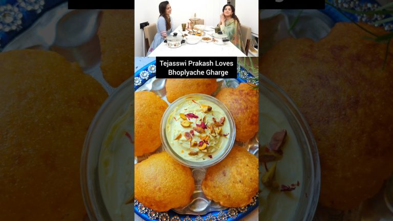 Tejasswi Prakash Shares Bhoplyache Gharge | Pumpkin Poori Recipe #shorts #tejasswiprakash #dessert