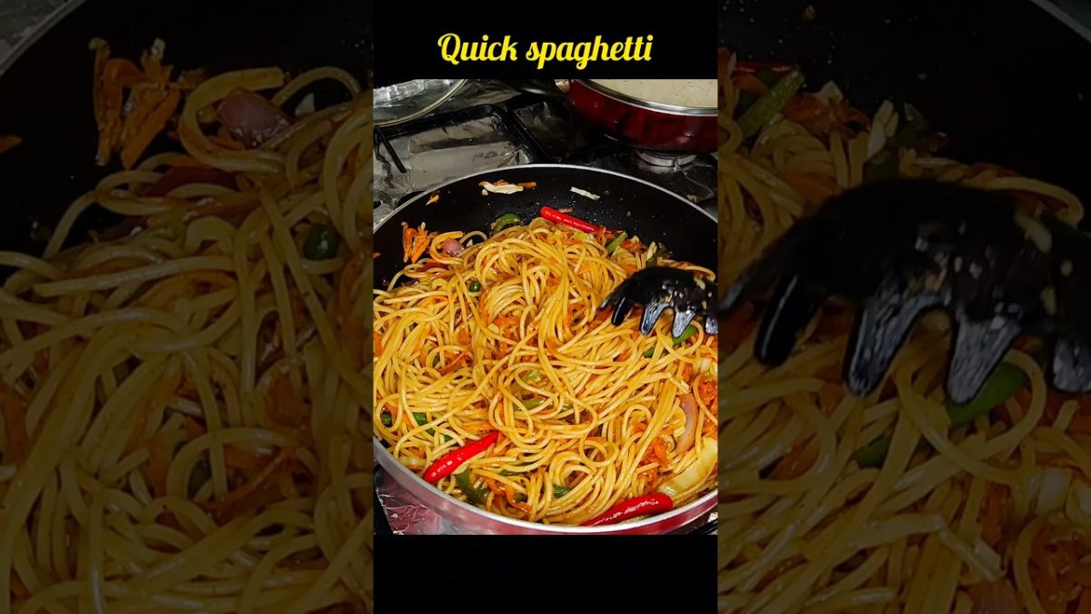 Quick Chinese spaghetti recipe #spaghetti #chinesefood