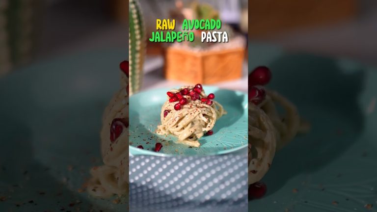 Raw Avocado Jalapeno Pasta! #recipes #veganuary #turnipvegan