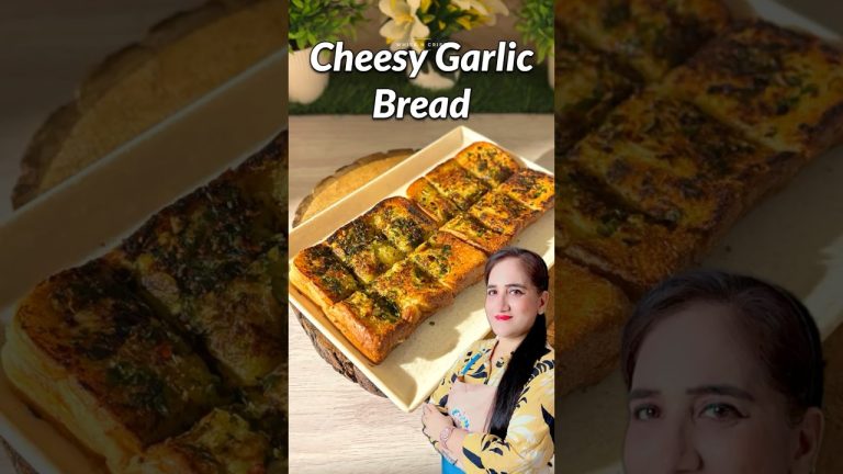 Trending Cheesy Garlic Bread Recipe #garlicbread #recipe #shorts