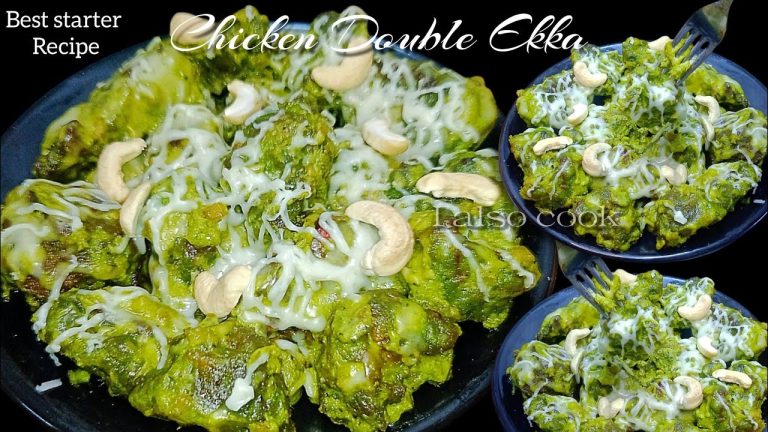 Chicken double ekka recipe | Dhaba Style creamy & cheesy chicken double ekka |Chicken starter recipe