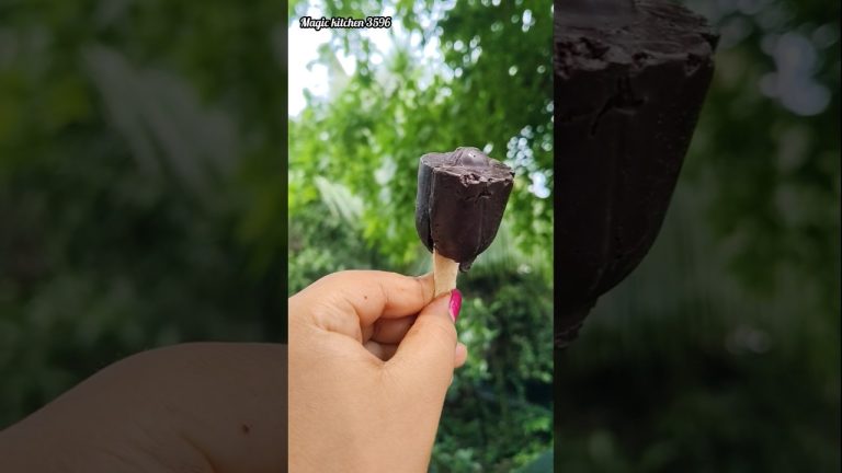 Chocolate rose 🌹 popsical 🍧#youtubeshorts #food #chocobar #icecream