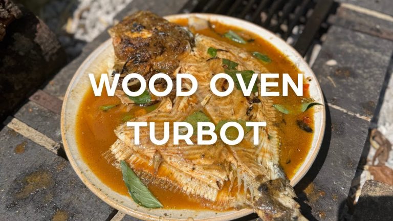 BBQ Turbot in a Wood Oven