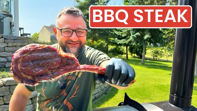 BBQ SMOKER TOMAHAWK STEAK GRILLEN — Klaus grillt
