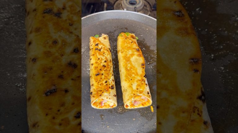 Veg Roll | leftover chapati recipe | easy roll recipe #cooking #food #shorts