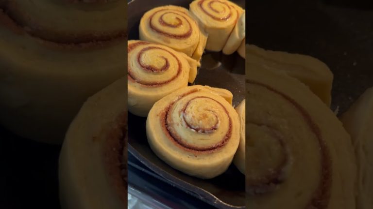 Pre-bake cinnamon roll teaser Vanilla bean Blog recipe