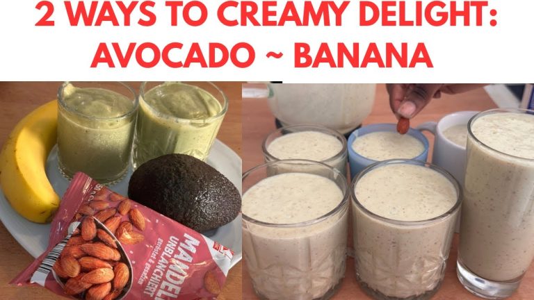 CREAMY DELIGHTS: 2 Ways To Avocado 🥑Banana 🍌 Smoothie Recipes!