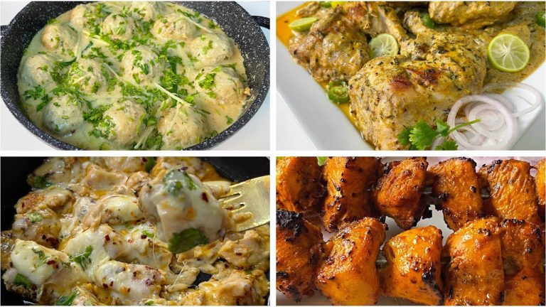 4 Tasty & Easy Lunch/ Dinner Time Chicken Recipes by cooking with sariya