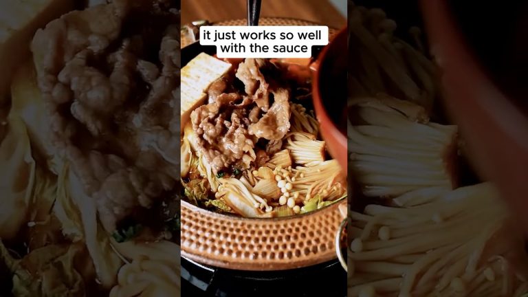 Japanese Beef Sukiyaki Recipe 🥩 #sukiyaki