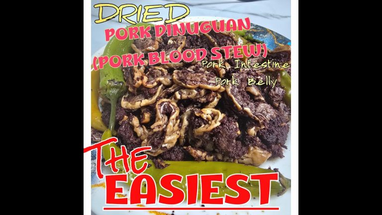 Dinuguan Pork DRIED Ilokano Style | Pork Belly & Crispy Bituka Ulam! #Dinuguan #porkrecipe #cooking