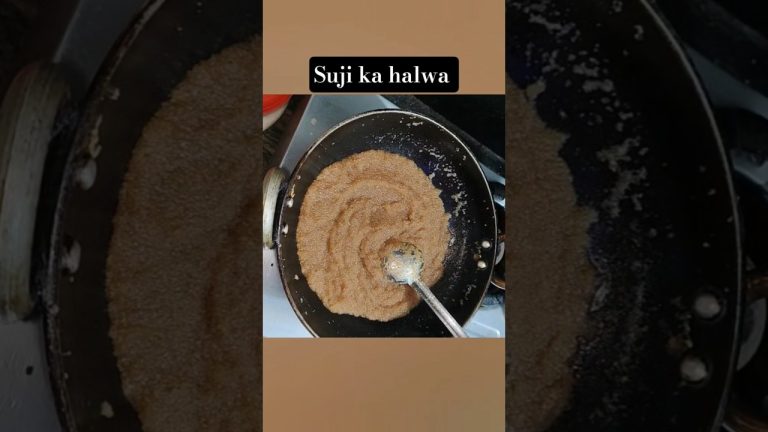 🥣स्वादिष्ट सूजी का हलवा मिंटो में कैसे बनाएं  🥣#shortsfeed#recipe#food#youtubeshorts#cooking#dessert