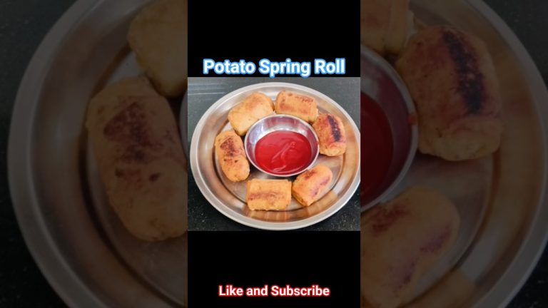 Potato Spring Roll Recipe😋 #shorts #trending #viral #youtubeshorts #cooking #recipe