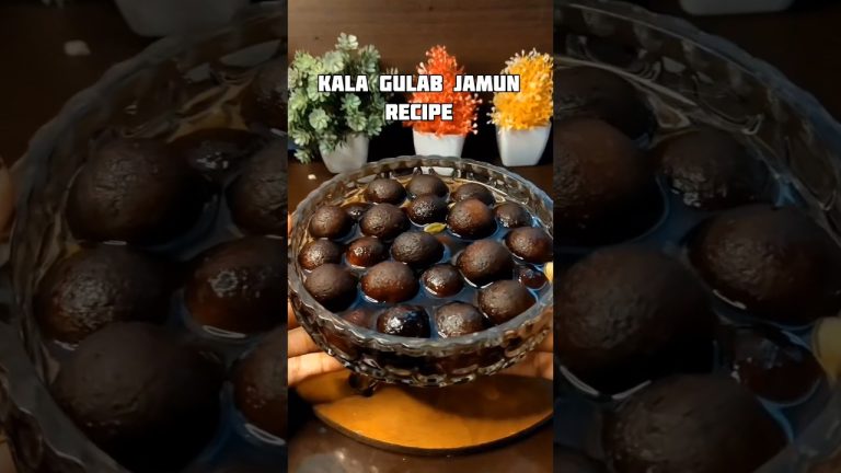 Kala Gulab jamun Recipe 🤤#recipe #gulabjamun #shorts #rasgulla #jamun  #shortsviral #shortsfeed
