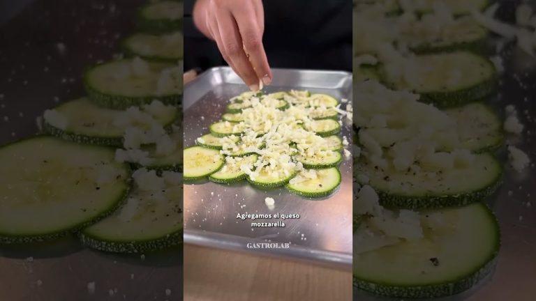 ¿Un sándwich saludable y sin pan? Prueba esta receta con calabaza italiana que te va a encantar