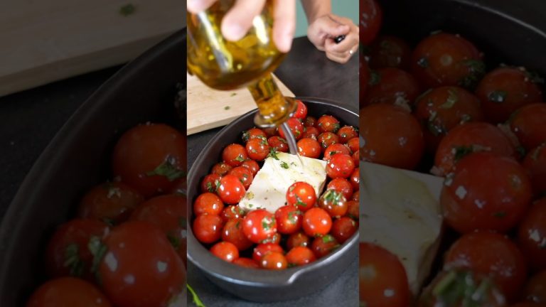 Pâtes à la fêta fondue et tomates crémeuses, recette buzz de l’été 🍅