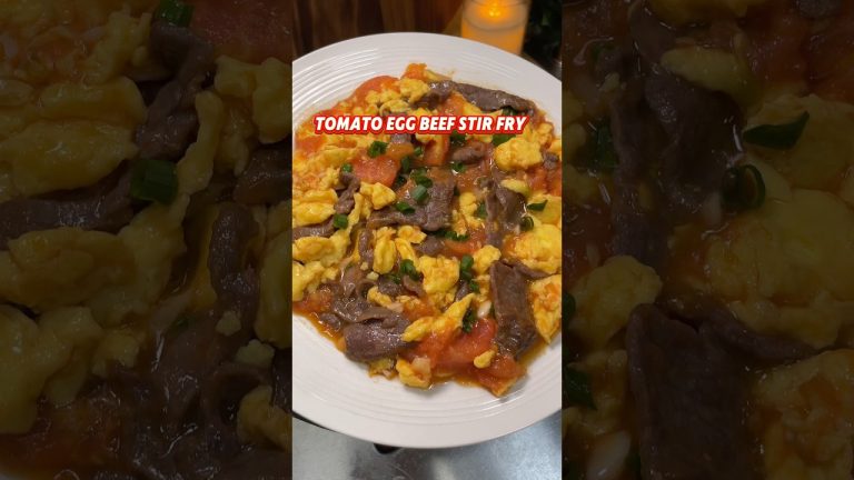 Tomato Egg Beef Stir-Fry – Kids Adore It! #easyrecipe #simplerecipe #eggrecipe #beefrecipe